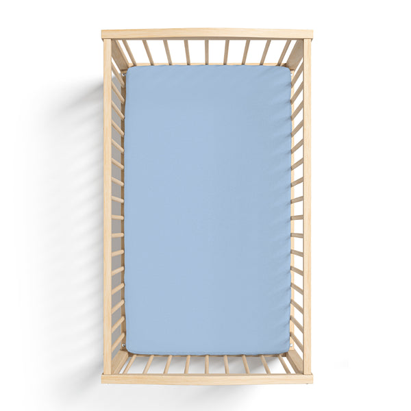 lillian-trisomy-18-blue-bamboo-crib-sheet-Laree + Co. at Sophia's StyleCrib Sheet-1